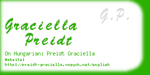 graciella preidt business card